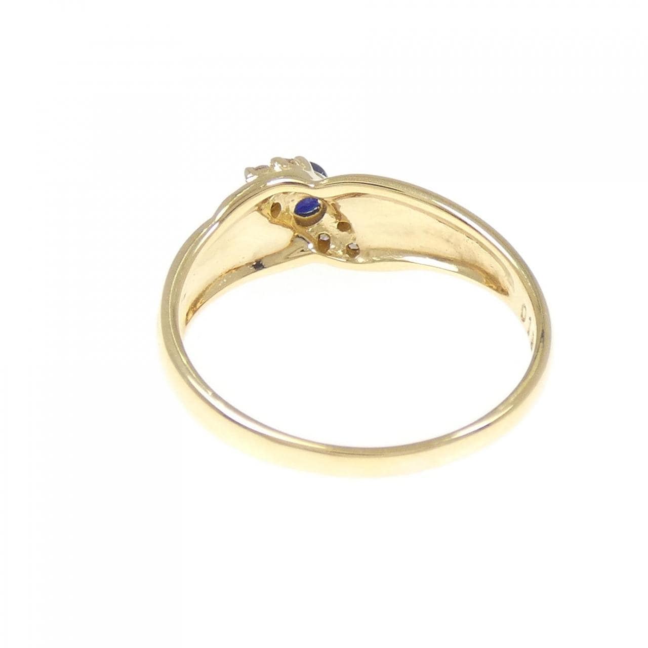 K18YG Sapphire Ring 0.18CT
