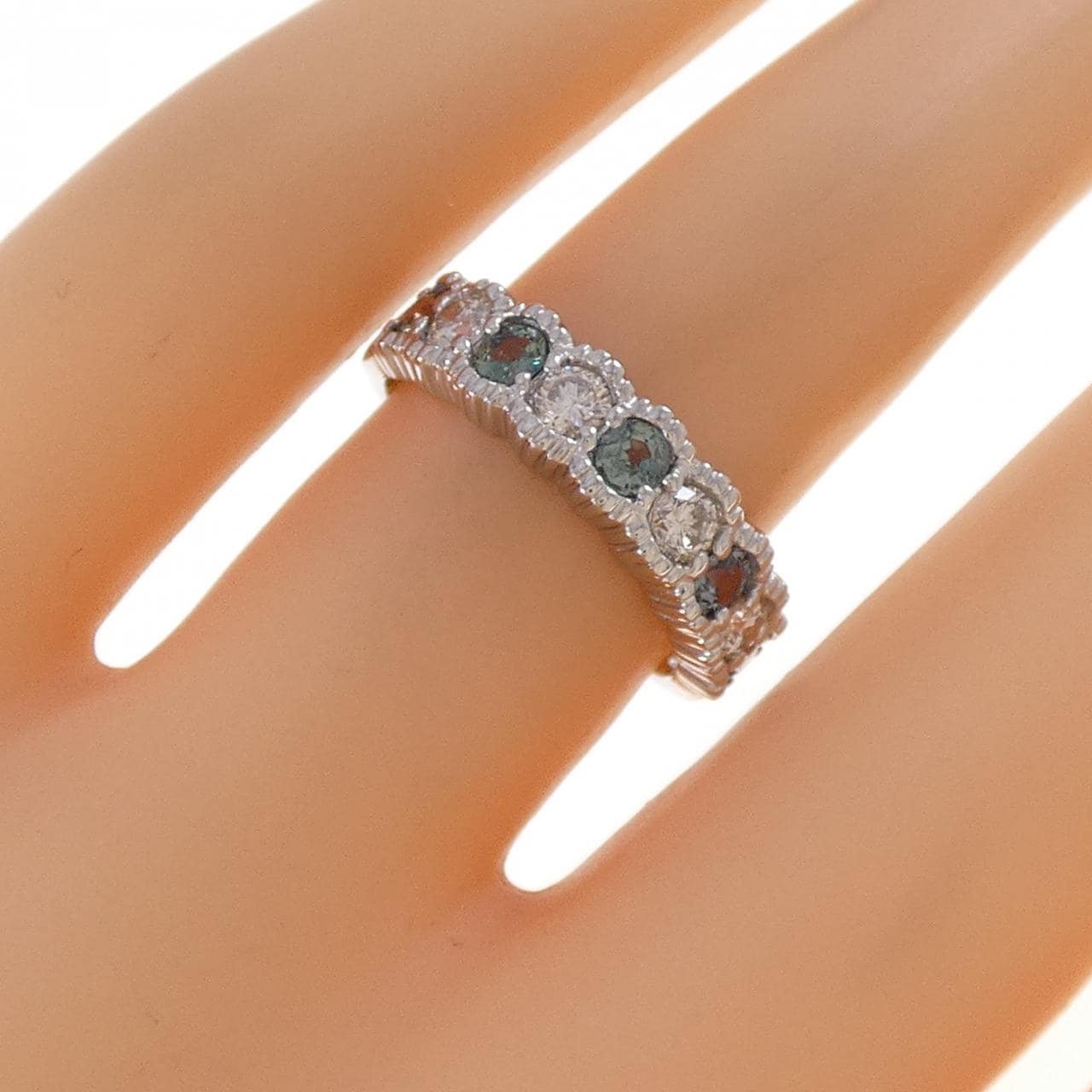 PT900 アレキサンドライト リング 0.45CT