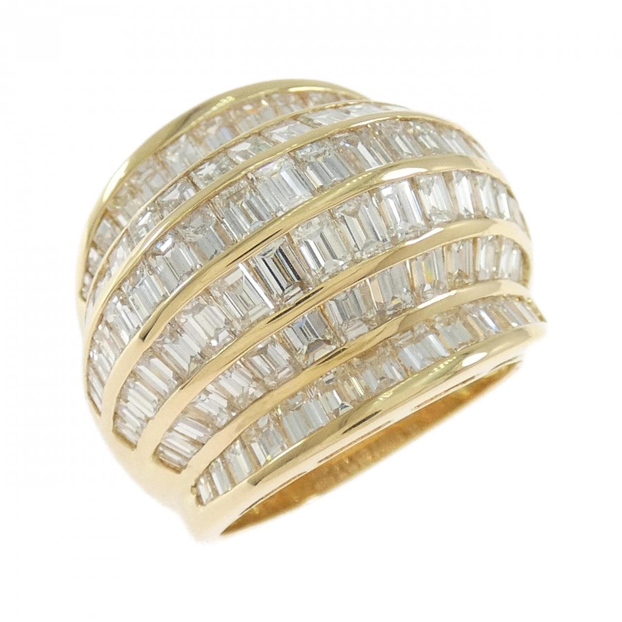 K18YG ダイヤモンド リング 4.88CT