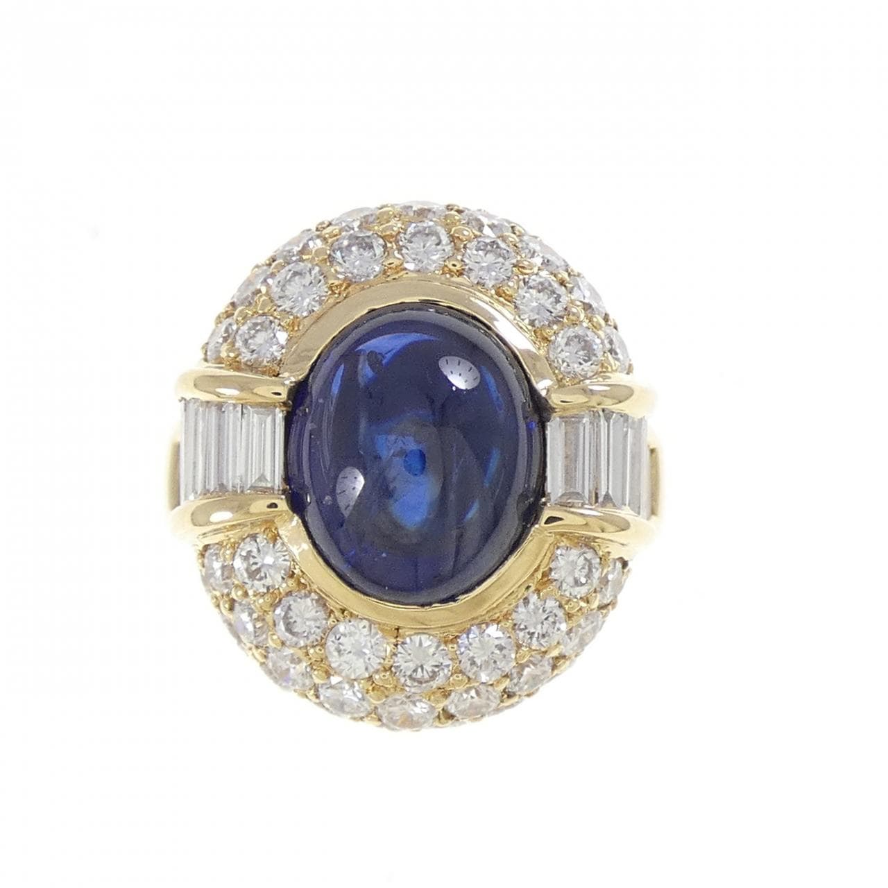 K18YG サファイヤ リング 8.69CT