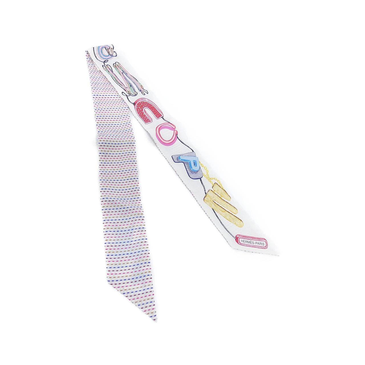 【未使用品】エルメス CHEVALOSCOPE NEON ツイリー ポワンティエ 853954S スカーフ