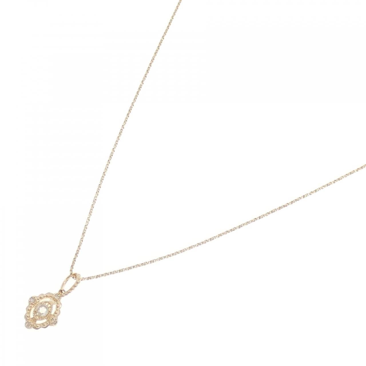 アガット ダイヤモンド ネックレス 0.05CT