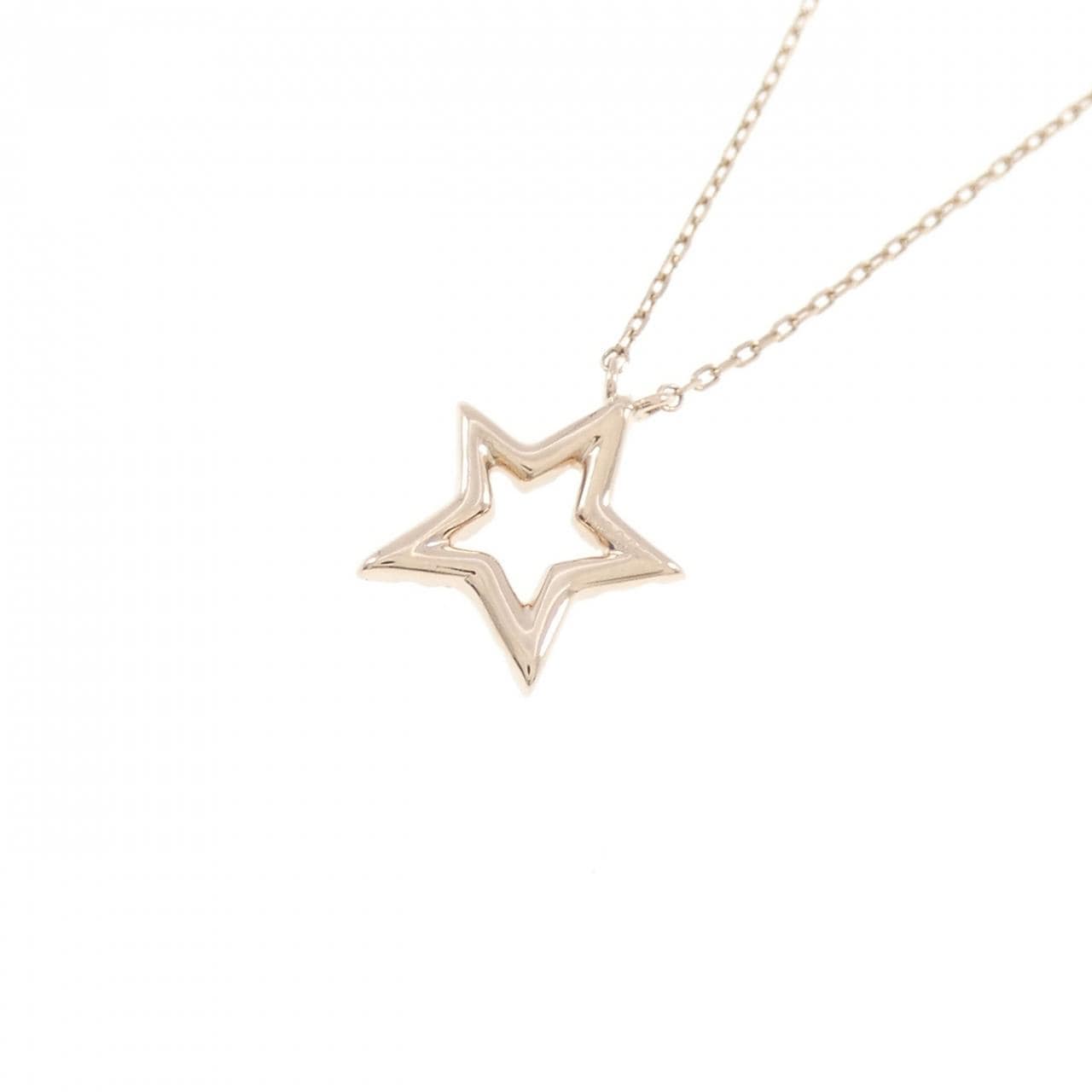 K10PG スター ダイヤモンド ネックレス 0.05CT