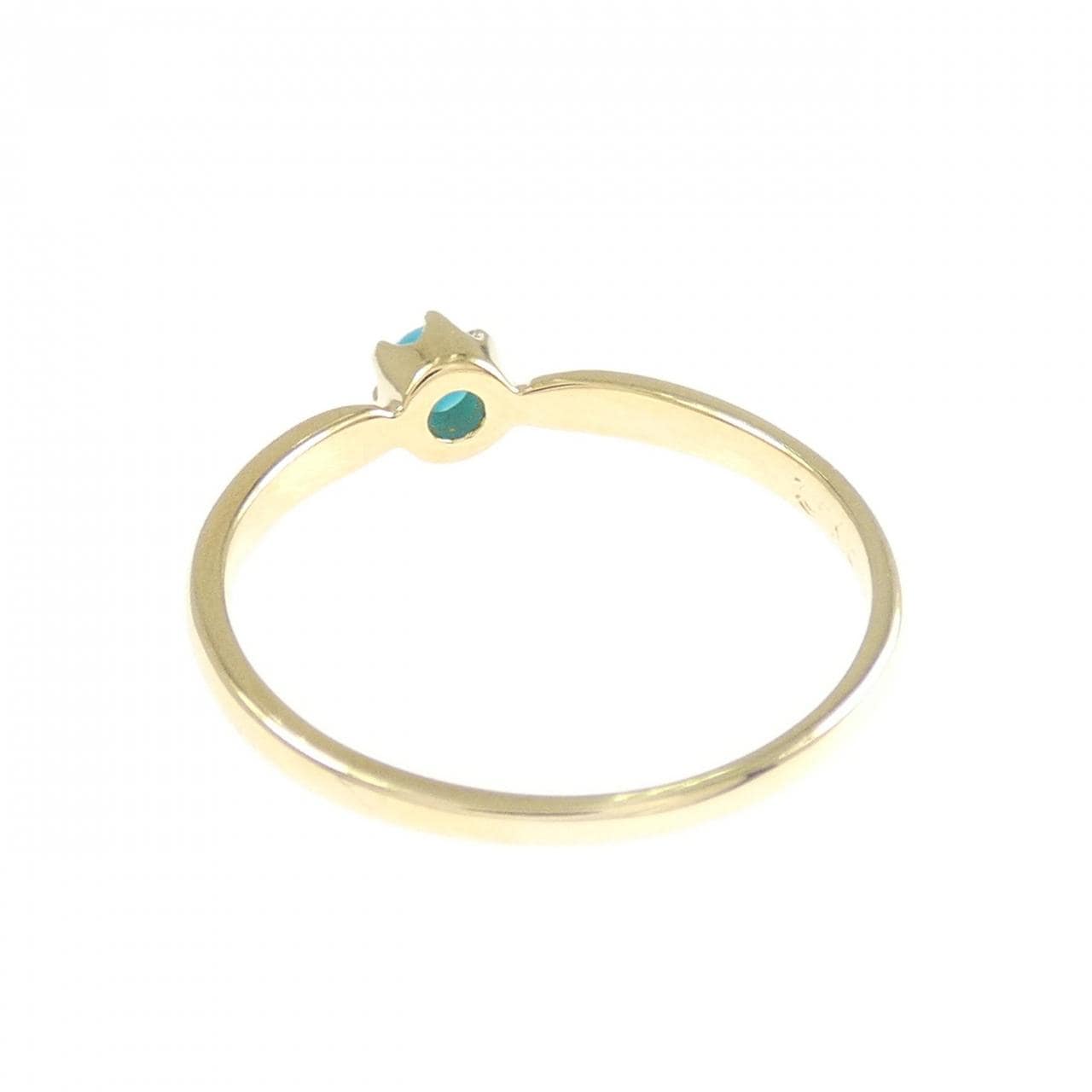 K18YG ターコイズ リング