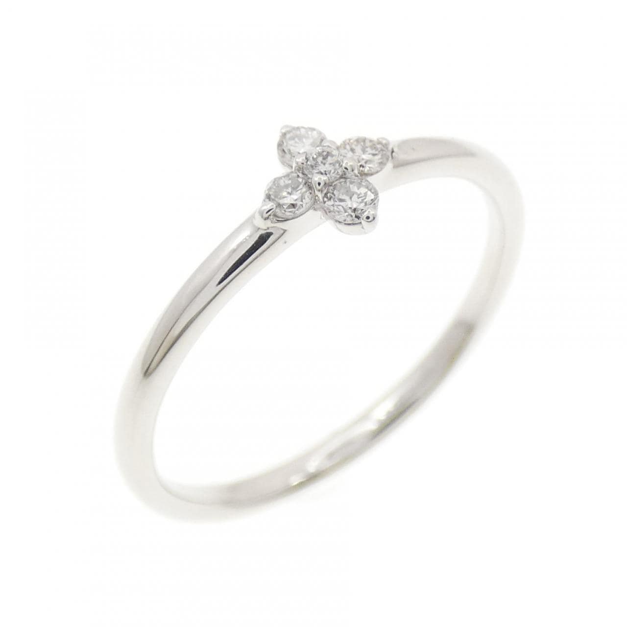 K18WG ダイヤモンド リング 0.09CT