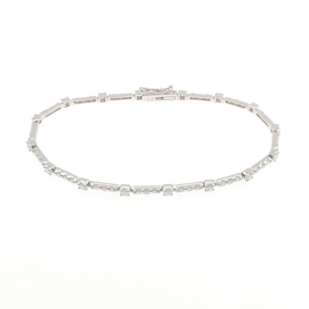 K18WG ダイヤモンド ブレスレット 2.00CT