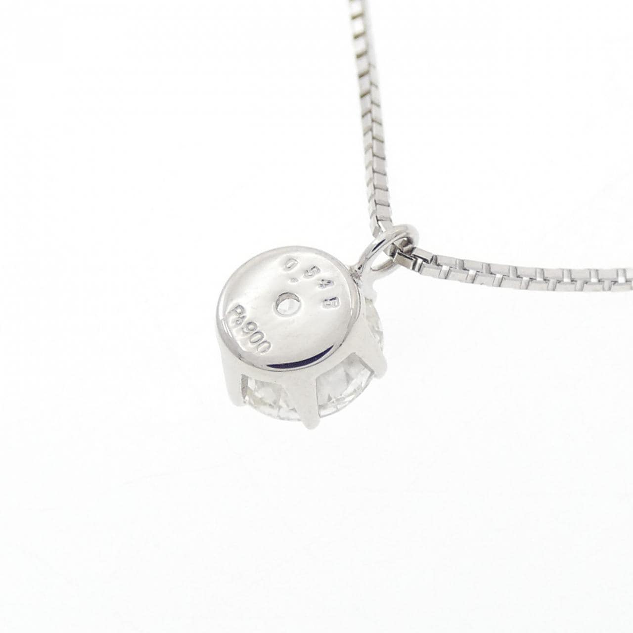 PT900/PT850 ソリティア ダイヤモンド ネックレス 0.545CT