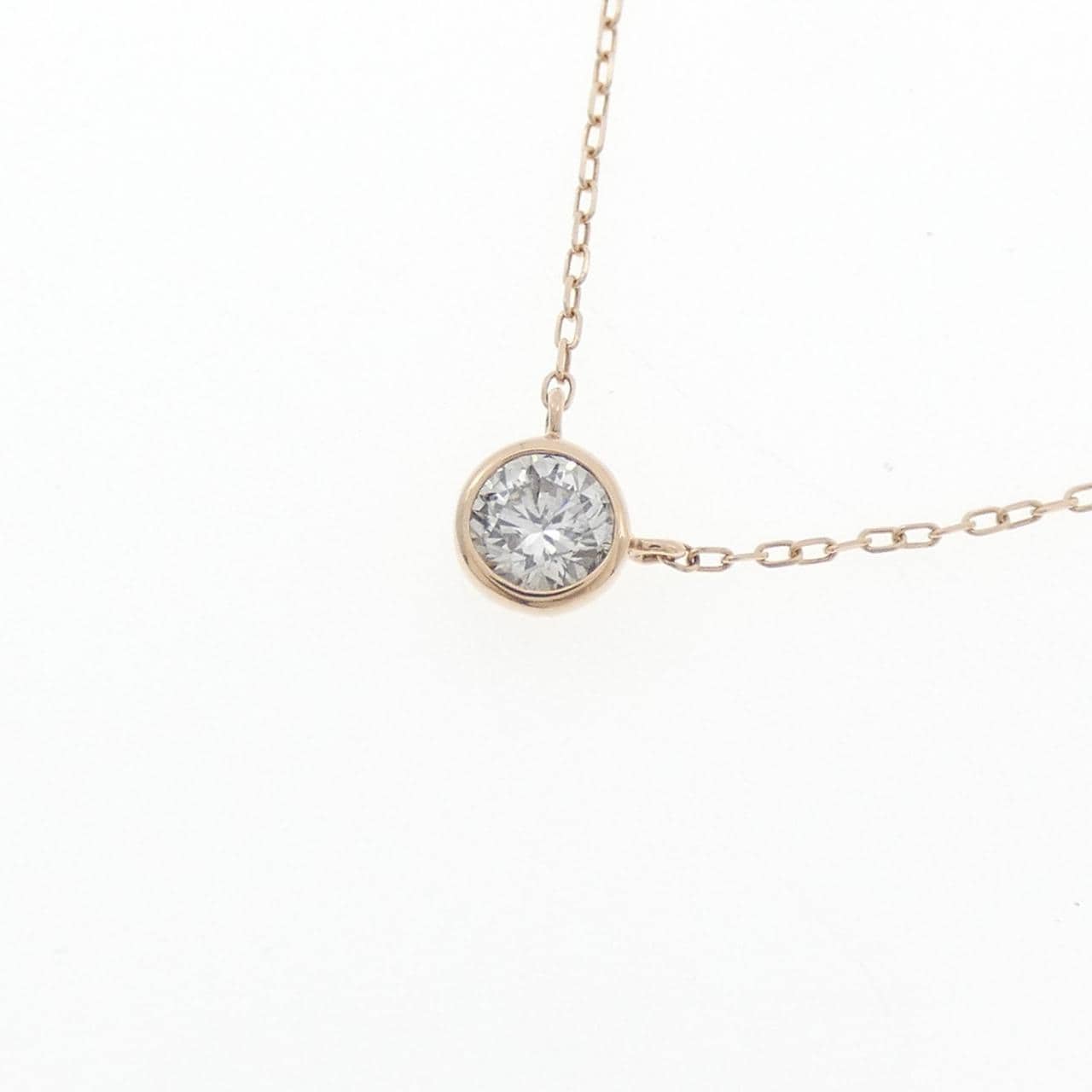 K10PG ダイヤモンド ネックレス 0.20CT