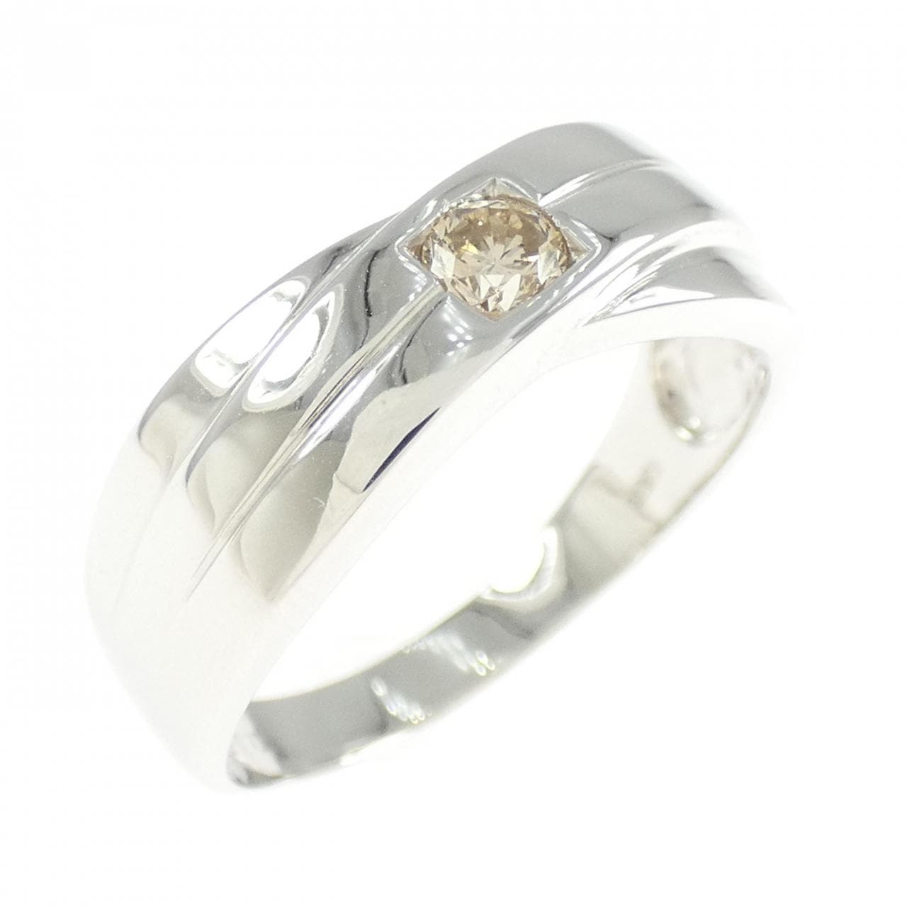 K18WG ダイヤモンド リング 0.18CT