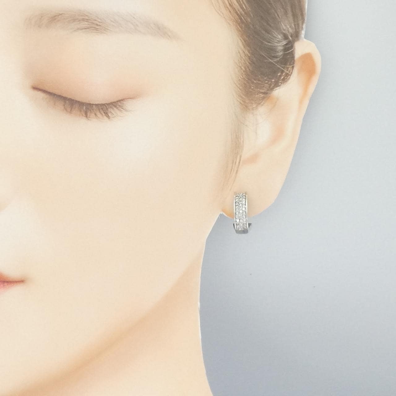 K18WG ダイヤモンド ピアス/イヤリング 0.50CT