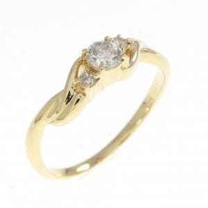 K18YG ダイヤモンド リング 0.19CT