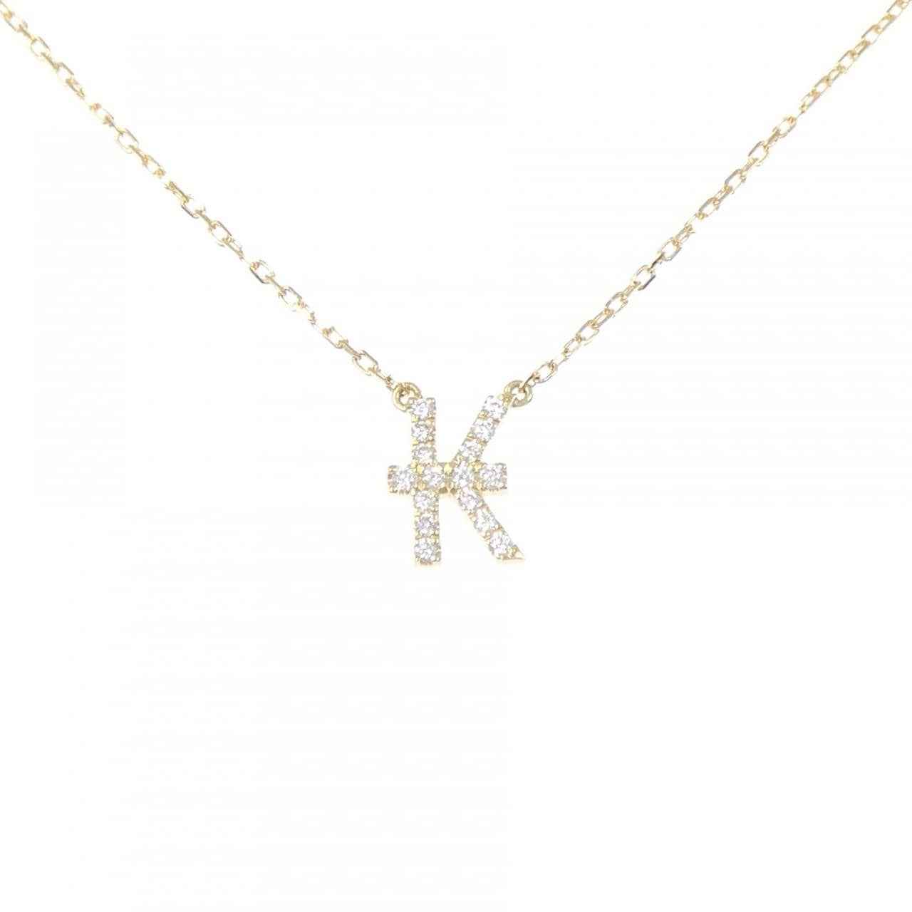 アーカー イニシャル ネックレス 0.06CT