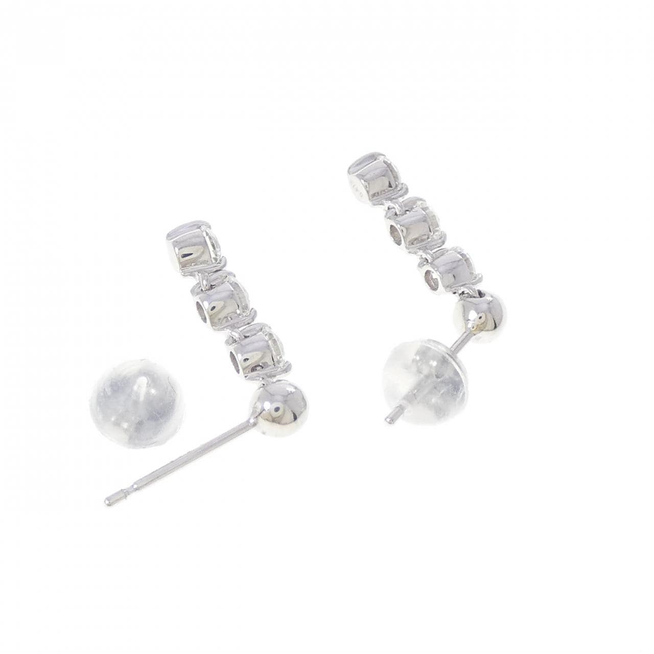 PT900 ダイヤモンド ピアス 0.473CT