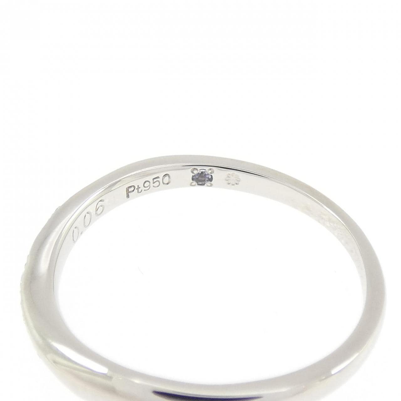 PT950 ダイヤモンド リング 0.06CT