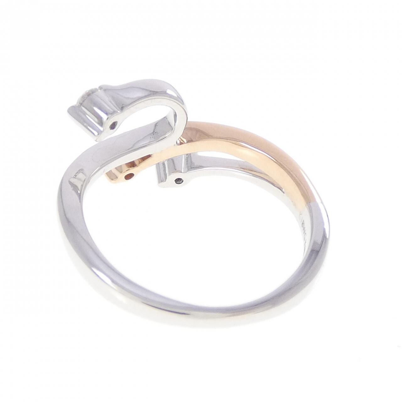 K18WG/K18PG ダイヤモンド リング 0.10CT