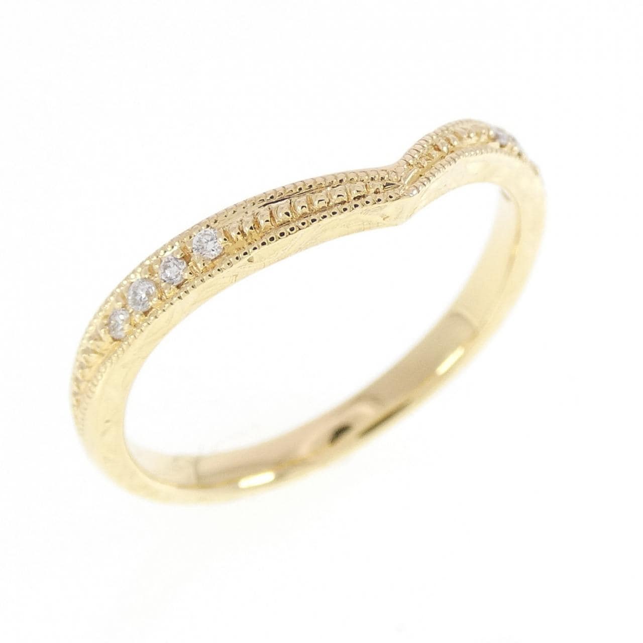 K18YG ダイヤモンド リング 0.03CT
