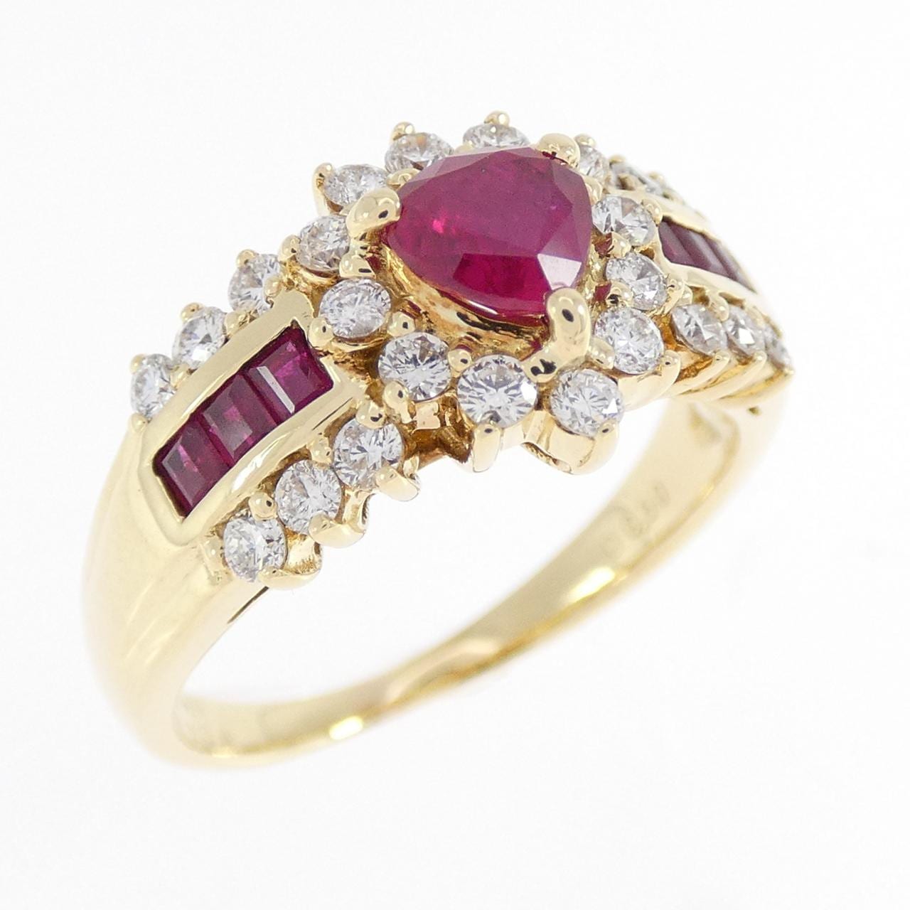 K18YG ルビー リング 1.01CT
