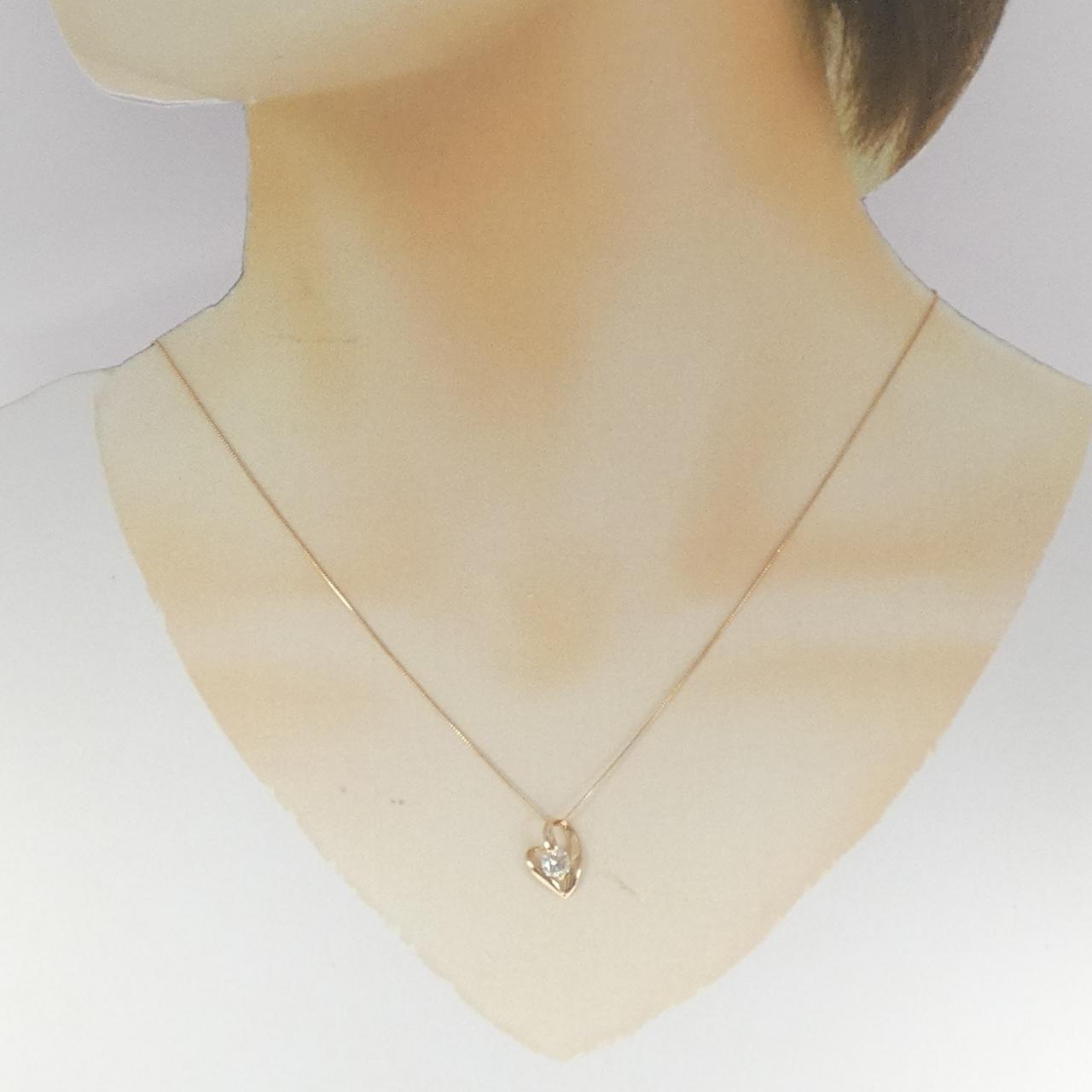 K18PG ダイヤモンド ネックレス 0.30CT