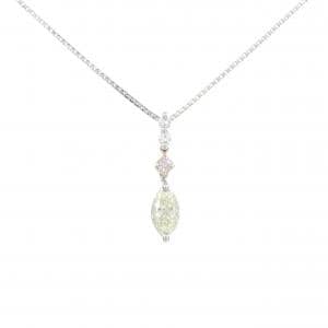 PT900/K18PG/PT850 ダイヤモンド ネックレス 0.526CT