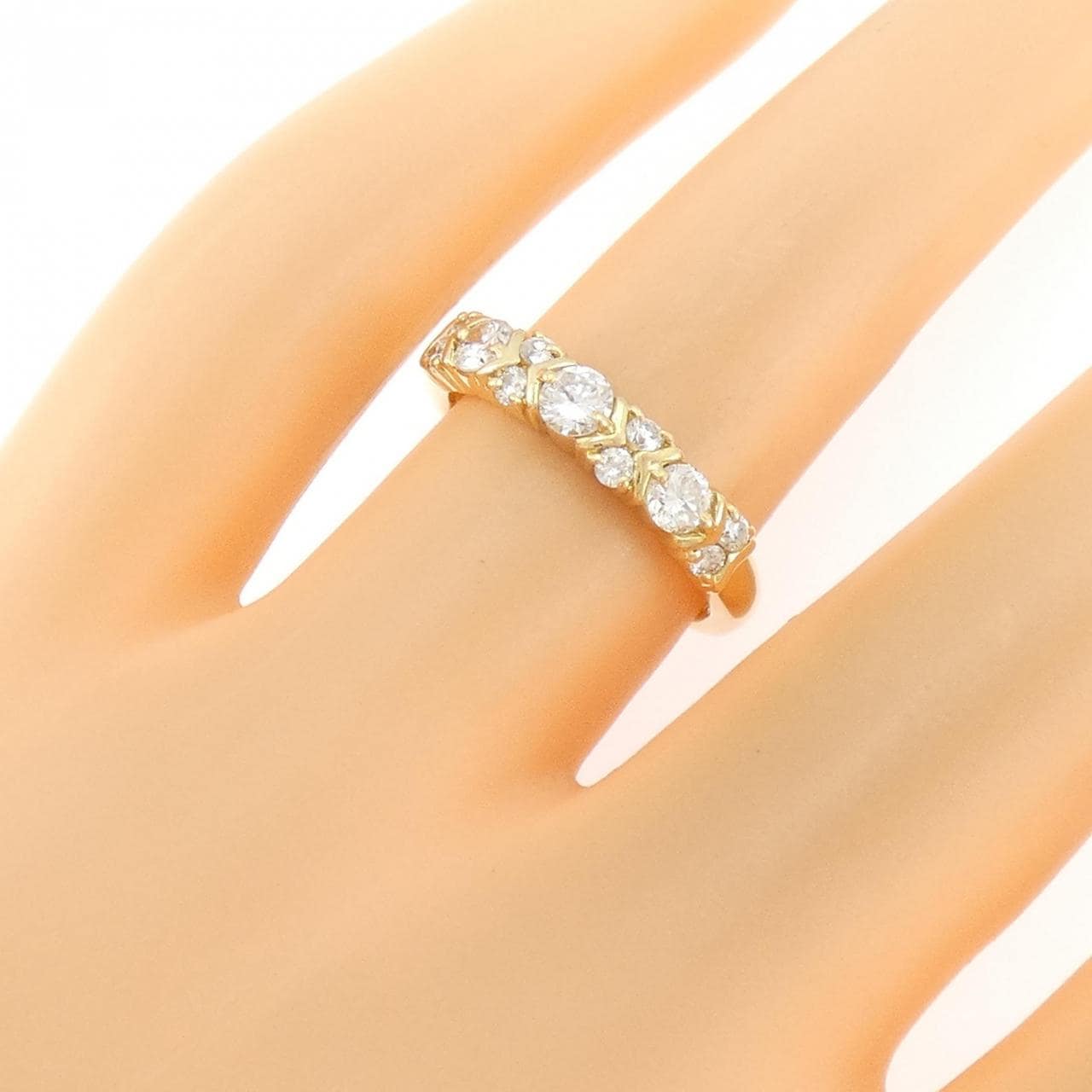 K18YG ダイヤモンド リング 0.50CT