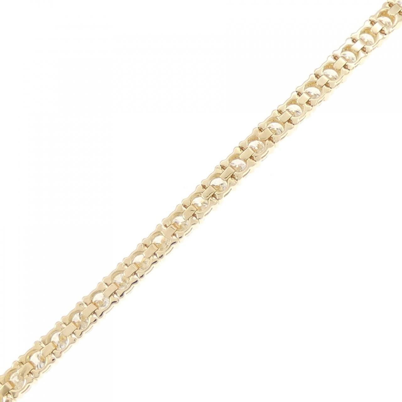 【リメイク】K18YG ダイヤモンド ブレスレット 4.27CT