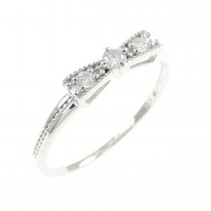 K10WG リボン ダイヤモンド リング