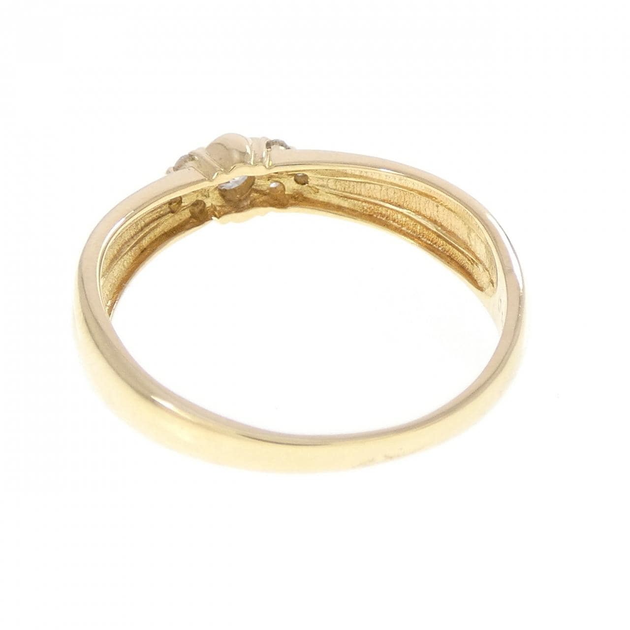 K18YG ダイヤモンド リング 0.12CT