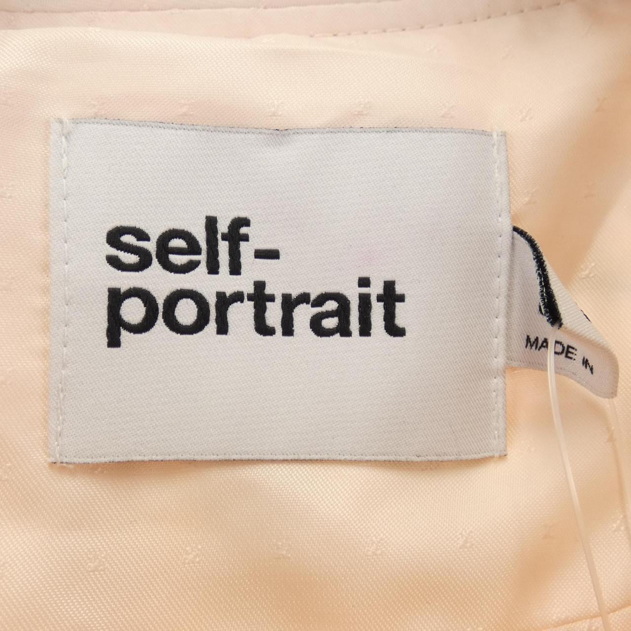セルフポートレイト self-portrait ノーカラージャケット