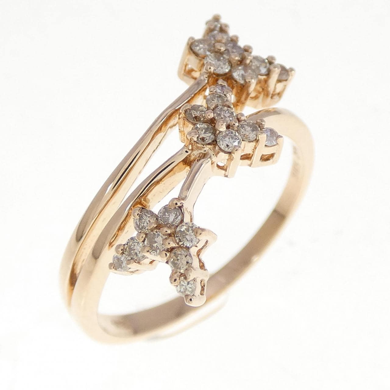 585PG butterfly Diamond ring