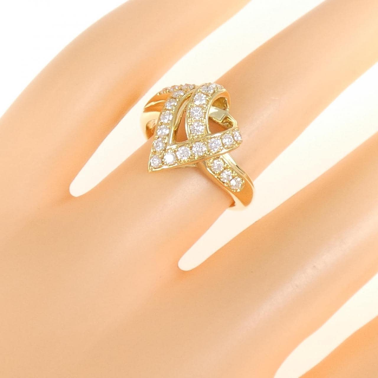 K18YG ダイヤモンド リング 0.41CT