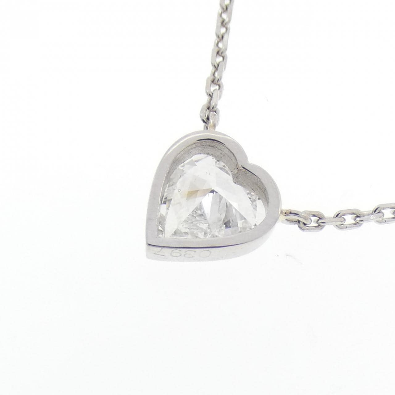 PT850 ハート ダイヤモンド ネックレス 0.397CT