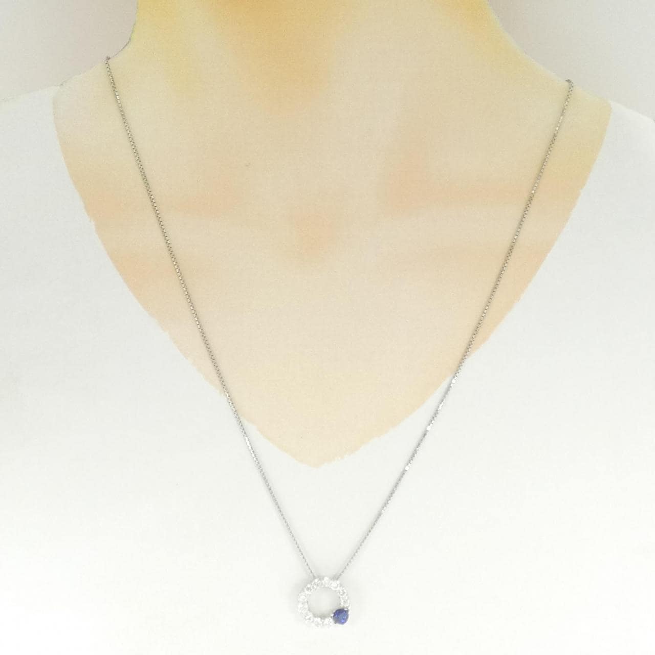 PT900/PT850 サファイヤ ネックレス 0.51CT