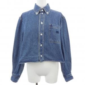 セリーヌ CELINE ユニオンオーシャンウォッシュデニム クロップドシャツ トリオンフ 2T187459N シャツ