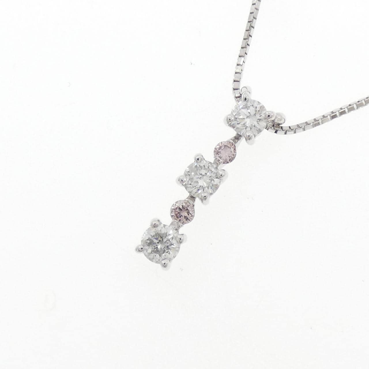K18WG ダイヤモンド ネックレス 0.40CT