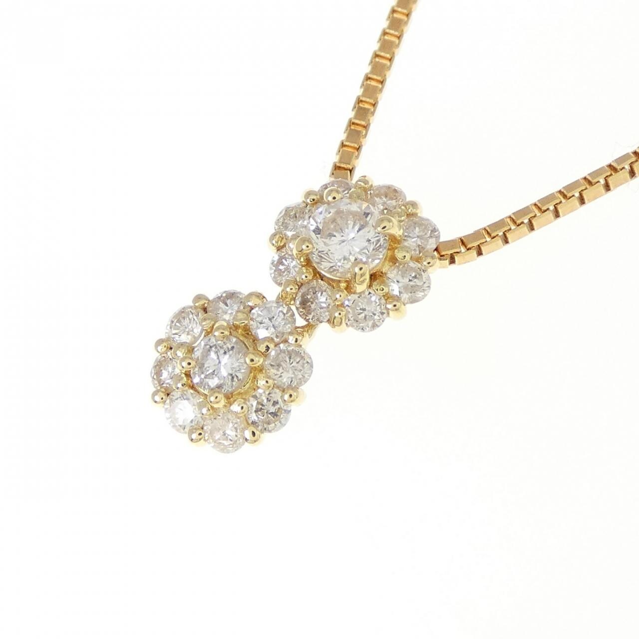 K18YG ダイヤモンド ネックレス 0.51CT