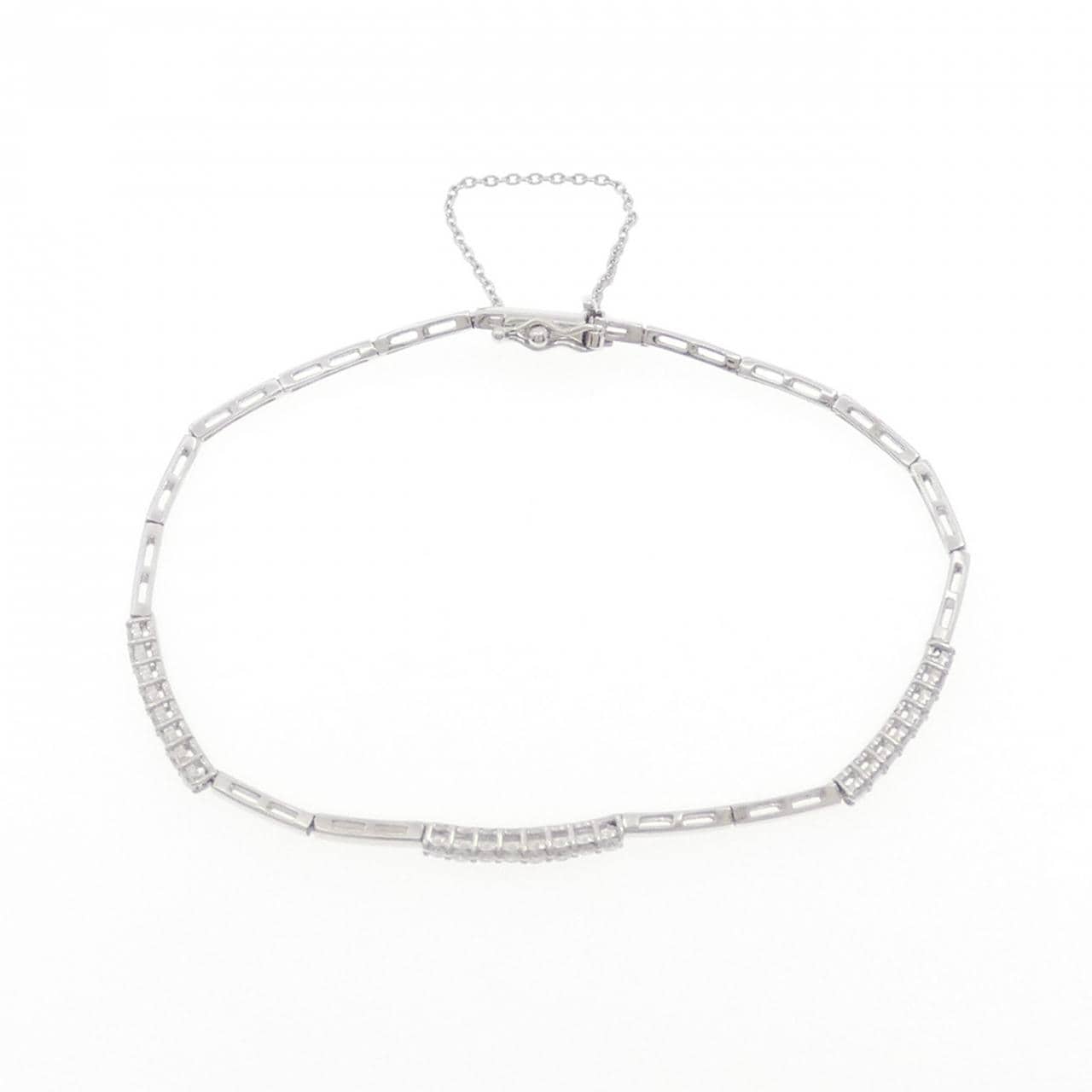 K18WG Diamond Bracelet 0.60CT