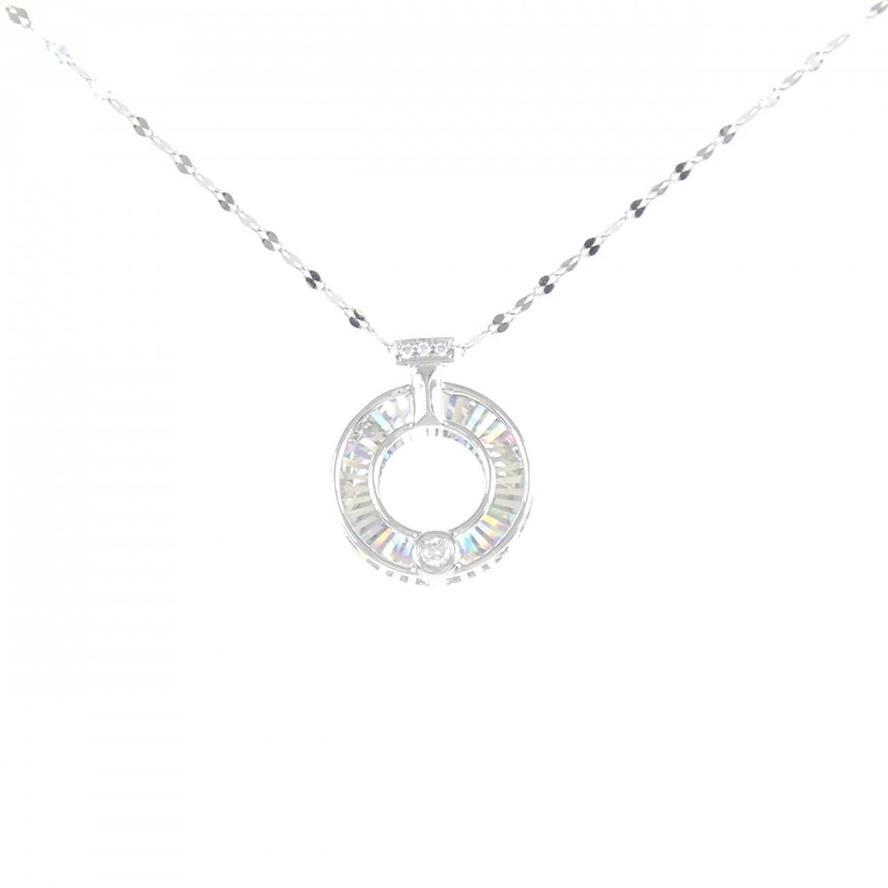 【新品】K18WG ダイヤモンド ネックレス 0.02CT