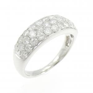 K18WG パヴェ ダイヤモンド リング 1.00CT