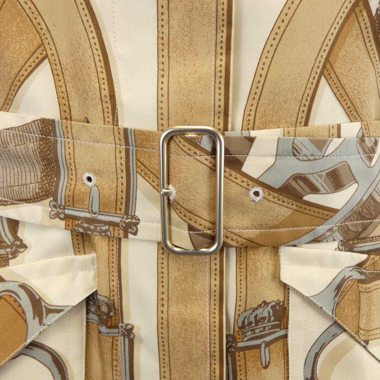 エルメス HERMES CAVALVADOUR co400 ツイルレーヌ コート