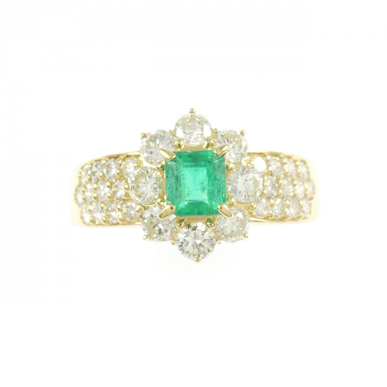 K18YG エメラルド リング 0.29CT