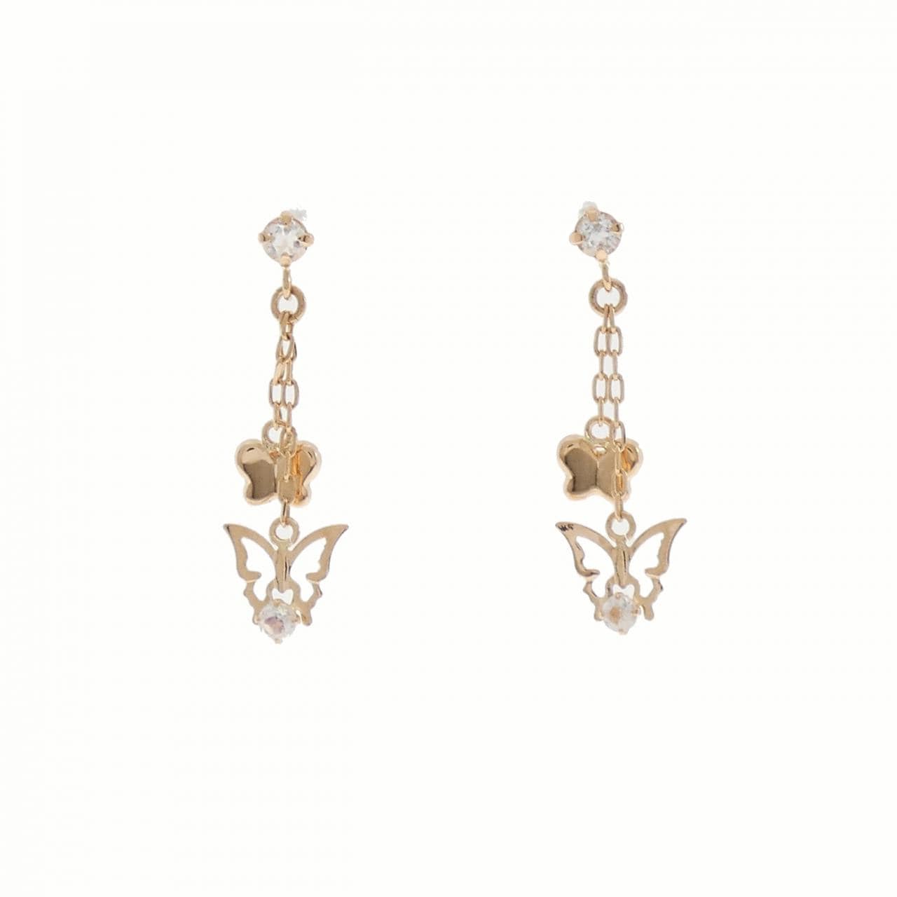 サマンサティアラ ホワイトトパーズ ピアス