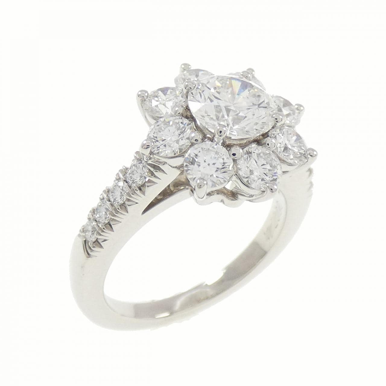 ハリーウィンストン サンフラワー スモール リング 0.73CT E VVS2 3EXT