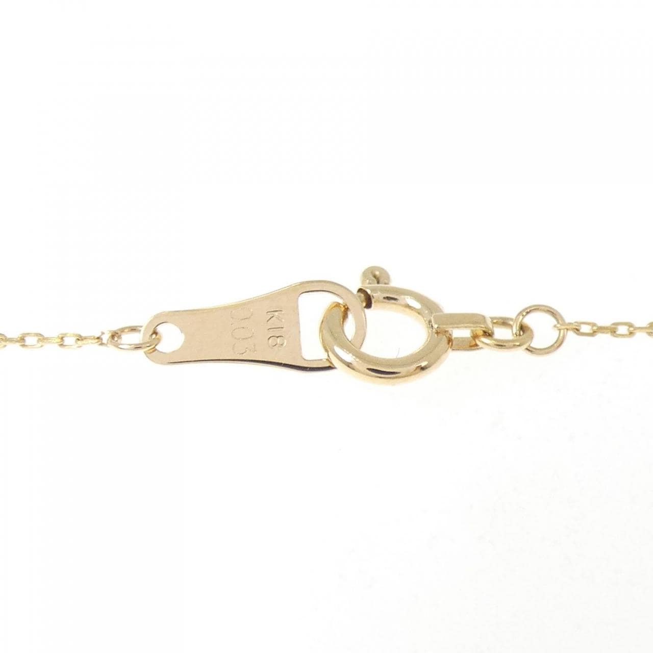 アガット クロス ダイヤモンド ネックレス 0.03CT