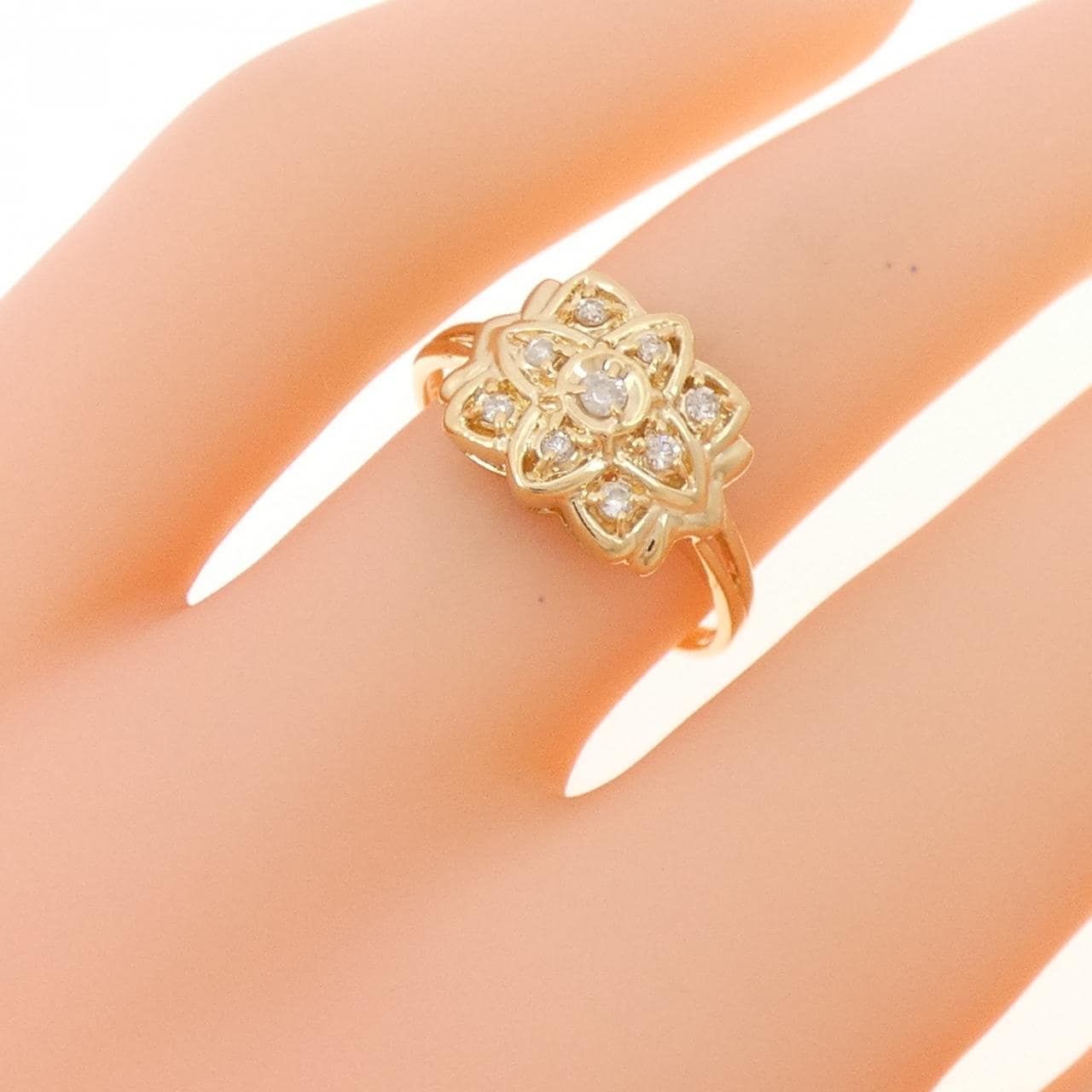 K18YG ダイヤモンド リング 0.10CT