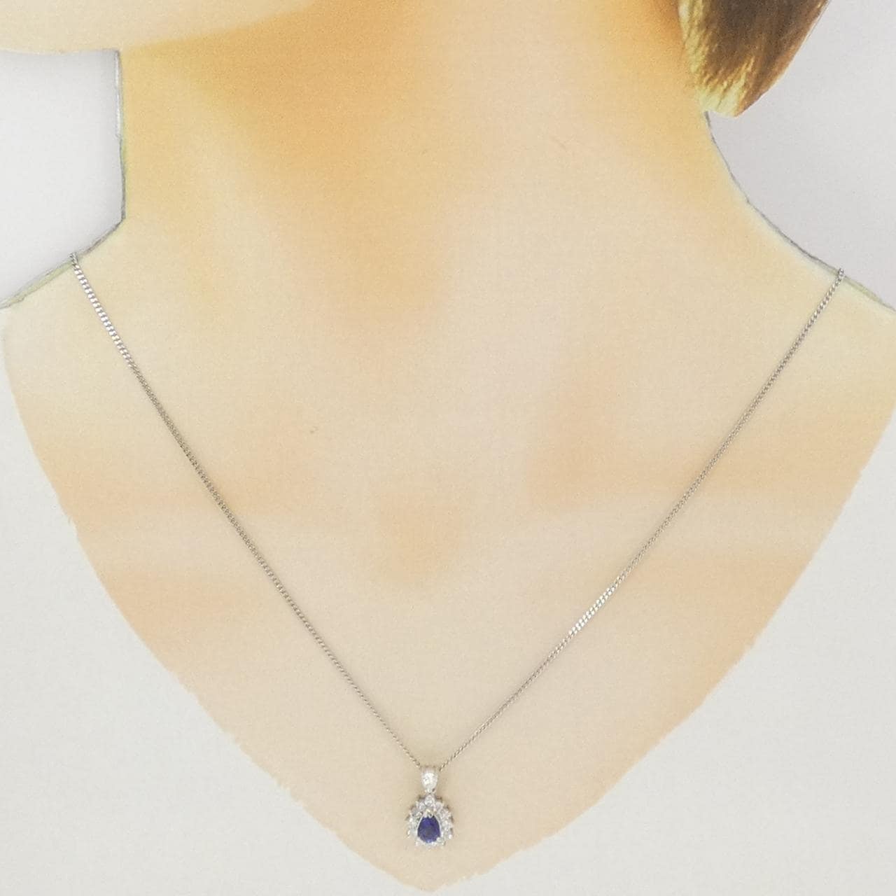 PT900/PT850 サファイヤ ネックレス 0.61CT