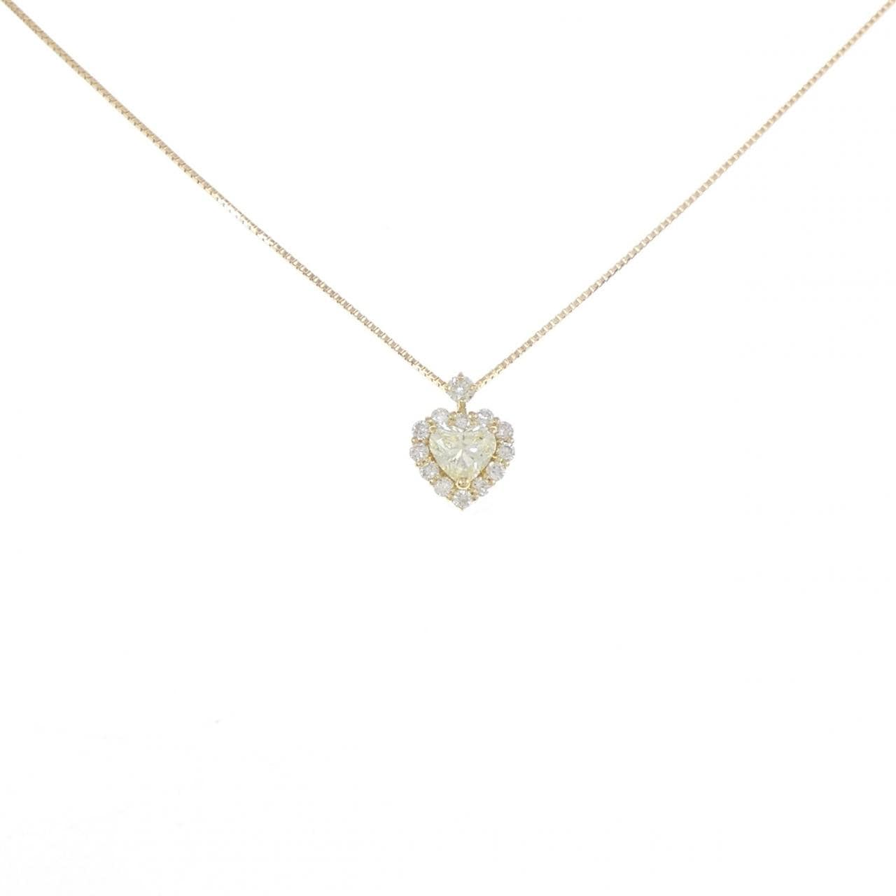 【新品】K18YG ハート ダイヤモンド ネックレス 0.30CT