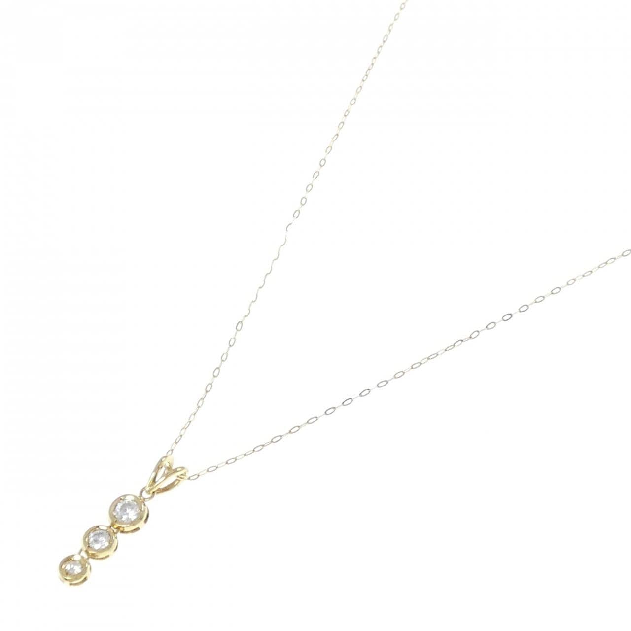 K18YG ダイヤモンド ネックレス 0.32CT