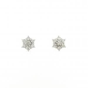 PT900 ダイヤモンド ピアス 0.30CT