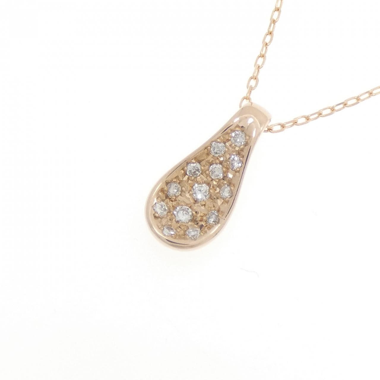K18PG ダイヤモンド ネックレス 0.15CT