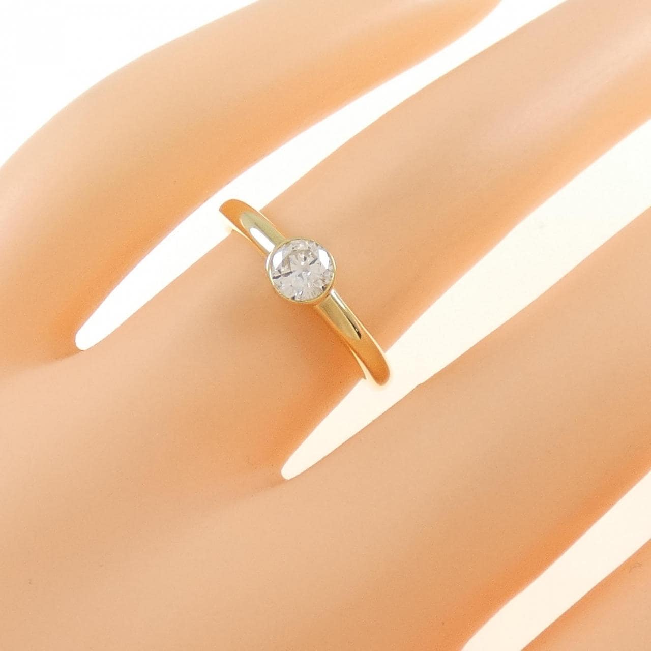 K18YG ダイヤモンド リング 0.318CT